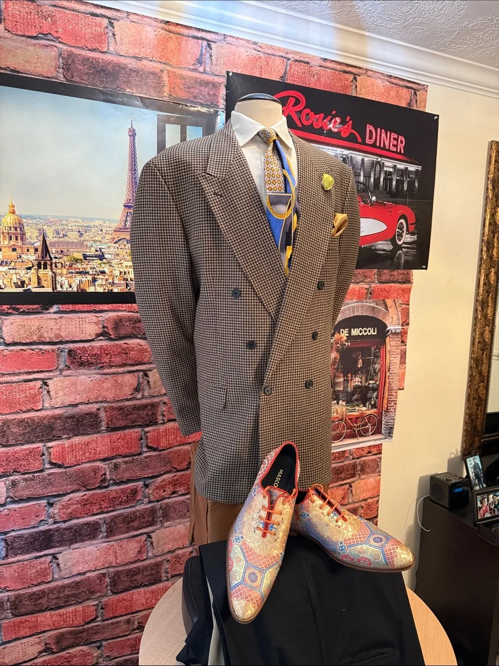 LEVETI Made in Italy Double Breasted Coat